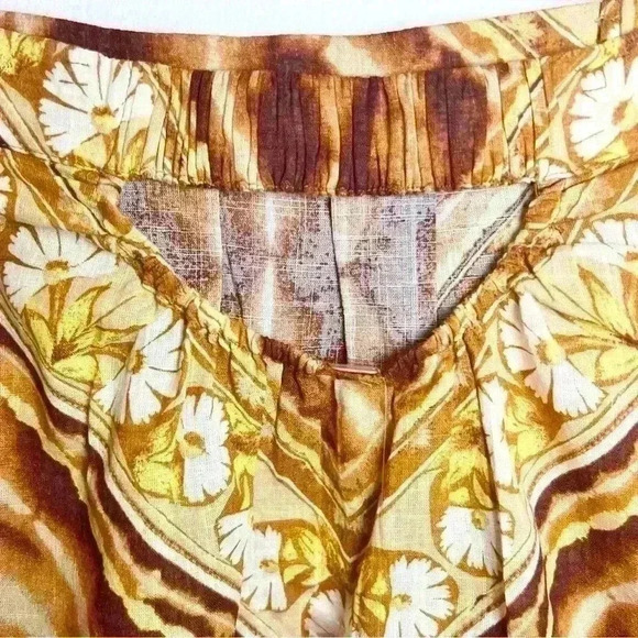 Free People Women's Kendra Cotton Printed Strapless Top Size X-Small - Picture 7 of 15